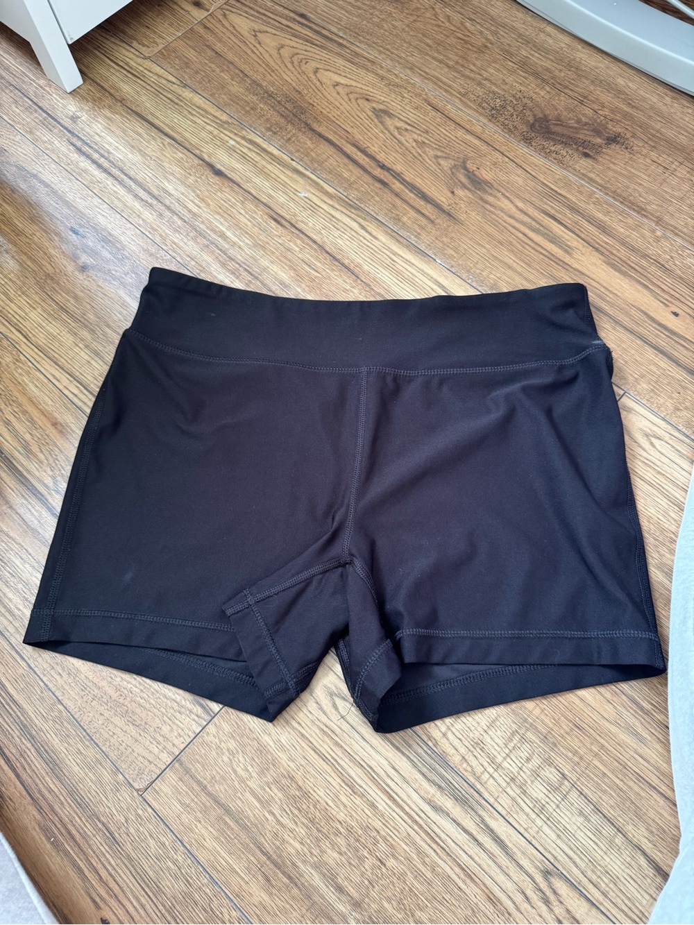 Athletic Works Black High-Waist Bike Shorts